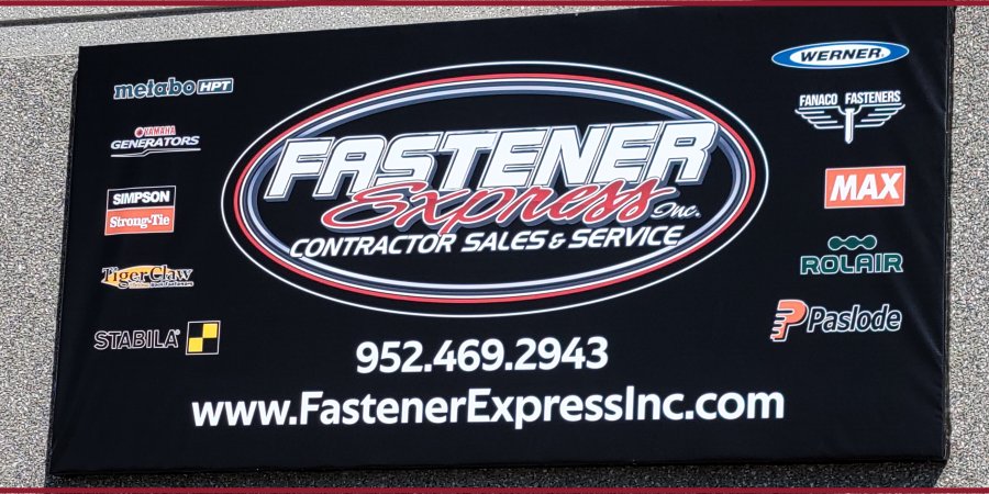 Fastener Express Inc, Company Sign on Building, Lakeville, MN 2021
